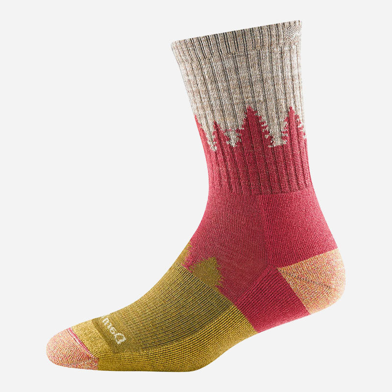 Treeline Micro Crew Midweight With Cushion Cranberry