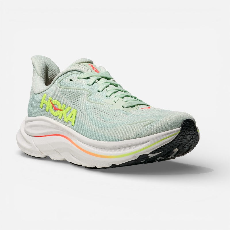 WOMEN'S CLIFTON 10 SEAGLASS/NEONFLAME