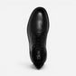 Men's Code H Plain Black Smooth Leather