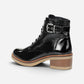 Lucero Lace Boot Black Patent