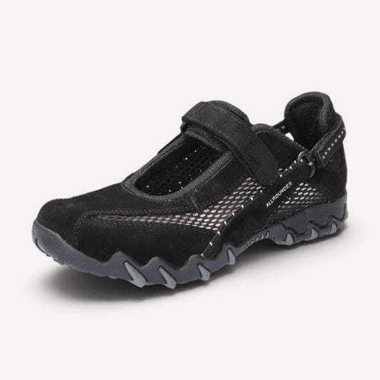 Niro Black Suede Mesh