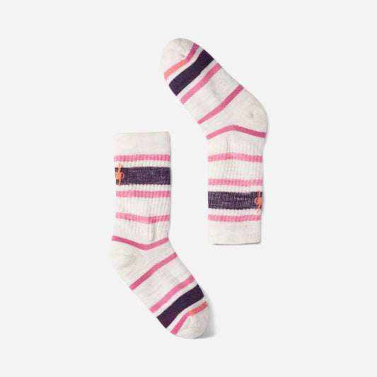 Kid's Hike Light Cushion Striped Crew Moonbeam