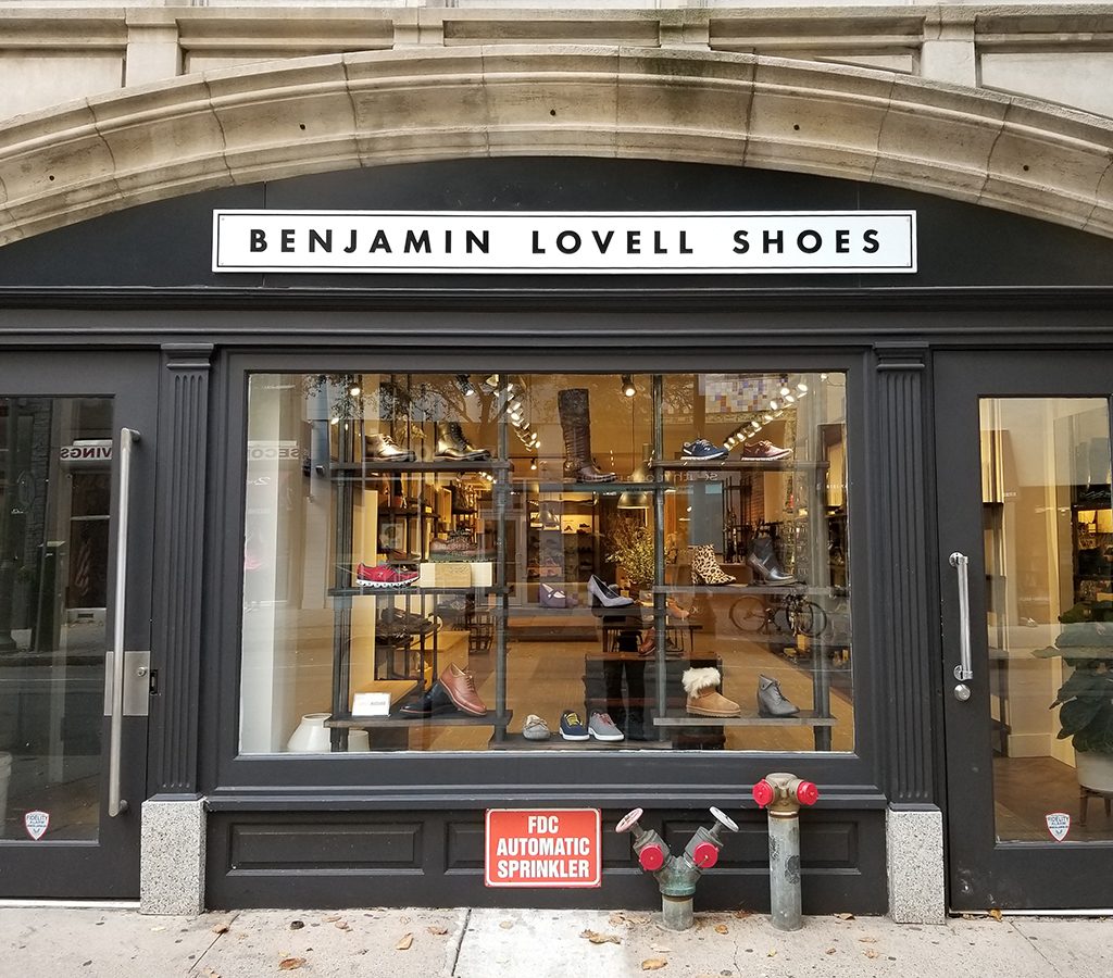 Benjamin Lovell Shoes Rittenhouse storefront